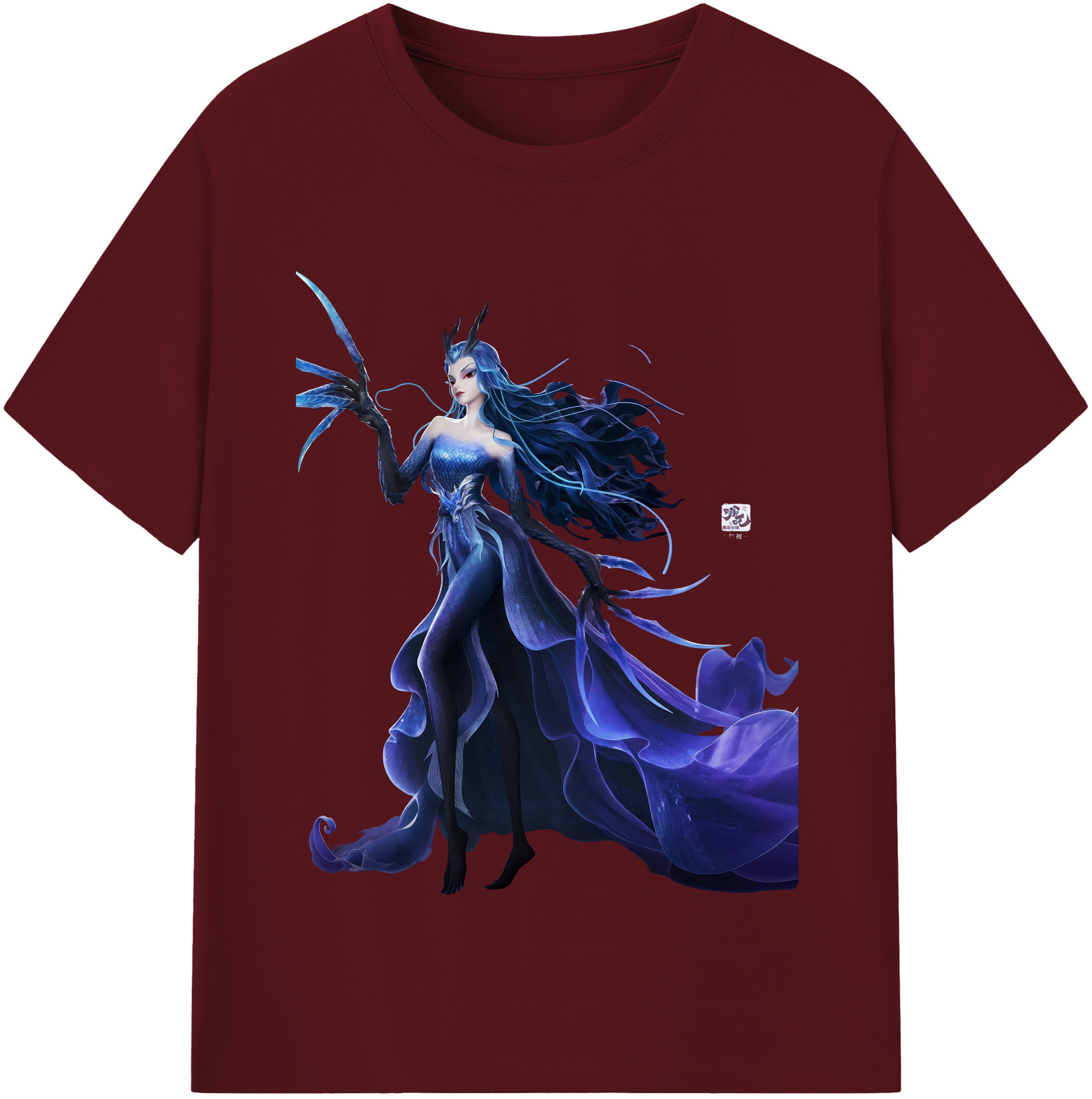 （画像用） Ne Zha 2 ナタ 魔童の大暴れ 綿100％半袖Tシャツ（フロントプリント）
